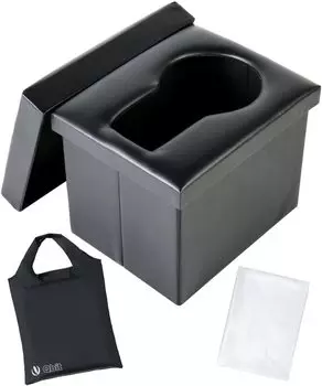 Премия «Товары для профилактики» 2023 года, главный приз: складной переносной туалет Qbit для использования в чрезвычайных ситуациях, грузоподъемность 800 кг, табурет для товаров для предотвращения стихийных бедствий