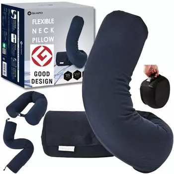 Премия за дизайн 2021 года Подушка для шеи для телевизора GUAPO Может быть согнута в любую портативную подушку для сна с эффектом памяти [Хорошо Хирунандесу! Введение] форма, пена, подушка,