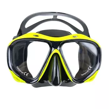 Premium Adult Swimming Goggles - Crystal Clear Tempered Glass Lenses Waterproof & Anti-Fog For Comfortable All-Day Swimming