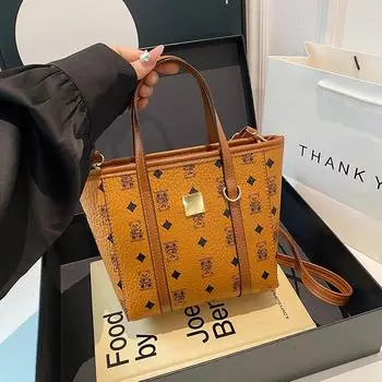 Premium bag women s bag 2025 autumn and winter versatile shoulder messenger bag textured portable tote bag жёлтый