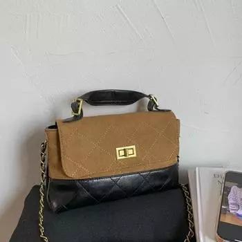 Premium bag women s new fashion shoulder bag retro bag chain crossbody hand carry small square bag