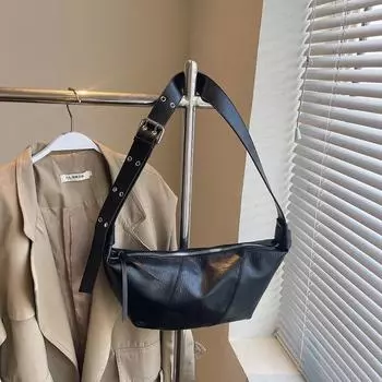 Premium bag women s new fashion versatile shoulder bag large capacity commuter messenger dumpling bag