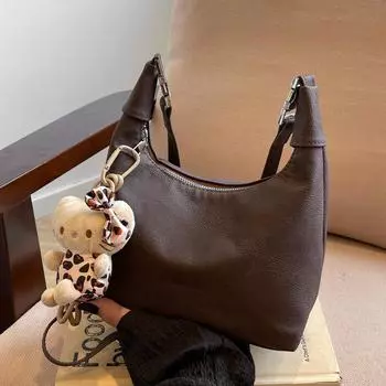 Премиальная сумка Женская ретро сумка-мессенджер на цепочке Женская плиссированная портативная сумка-пельмень no pendant красный