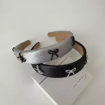 Премиум блестящий бант повязка на голову милый крутой стиль простой универсальный индивидуальный модный темперамент головной убор аксессуары для волос повязка на голову