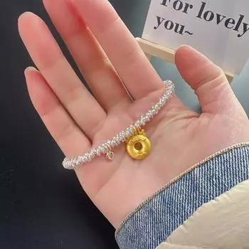 Премиум-браслеты Hundred Женские свежие украшения Уникальные подарки Нишевые дизайны Простая мода Ручная работа Струны серебряный