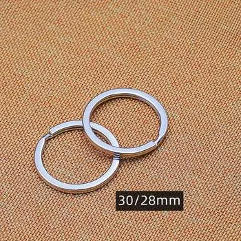 «Премиум-брелок для ключей 30 мм с пряжкой 3 см, плоский брелок 28 мм» Outer diameter 30mm