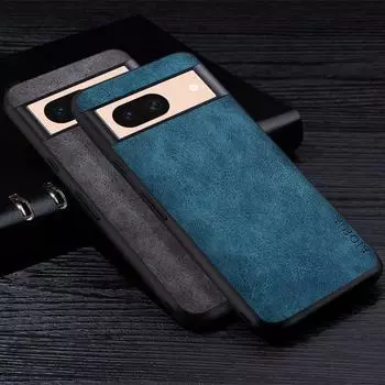 Премиум-чехол для телефона из искусственной кожи для Google Pixel 8a, устойчивый к царапинам однотонный чехол для Pixel 8a Case Pixel 8a коричневый