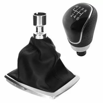 Premium Chrome Frame Gear Shift Knob + Gaiter for Ford For Kuga/For CMax Reliable Seamless Shifting Experience CHINA