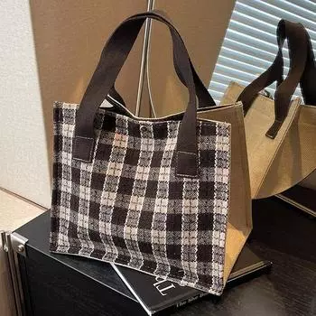 Премиум-чувство нишевая плетеная сумка женская 2024 ланч-бокс сумка бенто ins день девушка мода сотня плечевая сумка