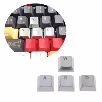 Премиум цинковый сплав Металлические колпачки клавиш CNC лазерная гравировка кастомизация колпачки клавиш для механических клавиатур WASD направления колпачки клавиш B чёрный