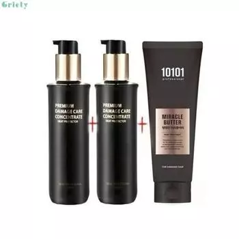 Premium Damage Care Concentrate 120ml x 2 + Butter 250ml x 1, Premium Damage Essence x 120ml x 2 + Butter 250ml