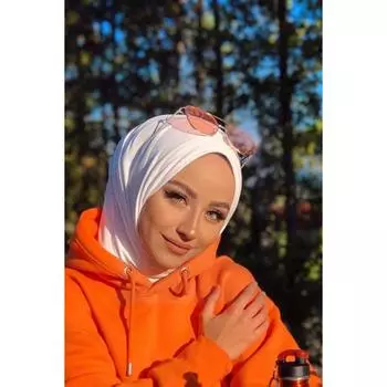 Премиум Джерси Хиджаб Белый