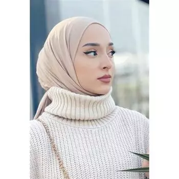 Премиум Джерси Хиджаб Бежевый