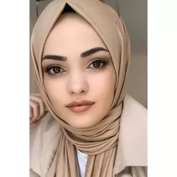 Премиум Джерси Хиджаб Бежевый