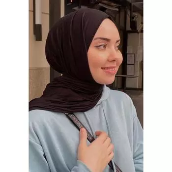 Премиум Джерси Хиджаб Черный