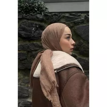 Премиум Джерси Хиджаб Горький Кофе