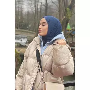 Премиум Джерси Хиджаб Индиго