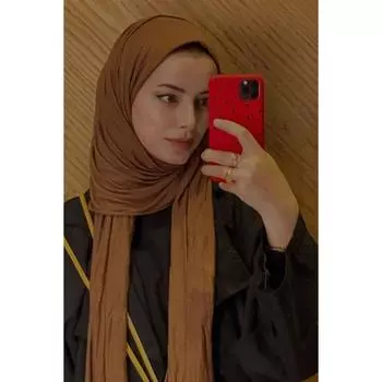 Премиум Джерси Хиджаб Кофе