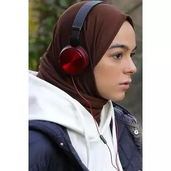 Премиум Джерси Хиджаб Кофе