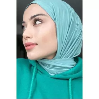 Премиум Джерси Хиджаб Морской Синий