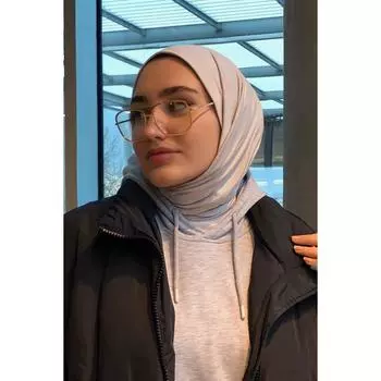 Премиум Джерси Хиджаб Серый