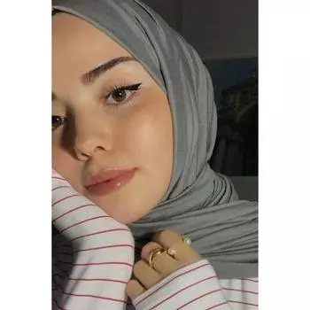 Премиум Джерси Хиджаб Серый