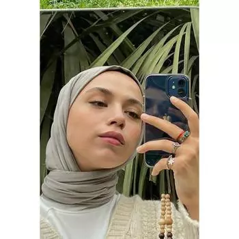 Премиум Джерси Хиджаб Серый