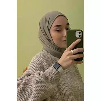 Премиум Джерси Хиджаб Светло-Зеленый