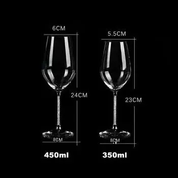 Премиум-фольга из хрусталя Бокал для вина Бокалы для шампанского для напитков Бокал для виски Бокал для вина Оригинальные коктейльные бокалы Набор чашек 1 pcs(350ml)