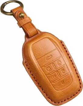 Premium Genuine Leather Smart Key Cover Case for New Alphard 30 Late Model 90 and Vellfire 30 Series 3D Camel 3D [smasol] (40 Series, Series, VOXY90,