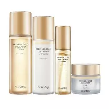 Premium Gold Collagen 2 types x 2 sets + shopping bag, single option