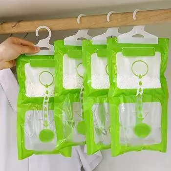 Premium Hanging Dehumidifier Bag Keep Wardrobes Fresh Dry Mildew-Free Effortless Closet Moisture Absorber Home Hygroscopic Bag