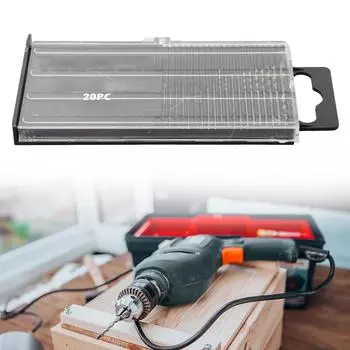 Premium HSS Drill Bit Set (20Pcs) For Jewelry Model Making and Craft Work