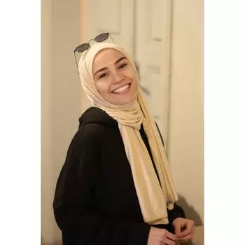 Premium Jersey Hijab Bitter Soft Camel