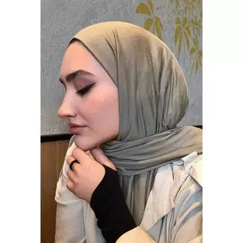 Premium Jersey Hijab Oil Green