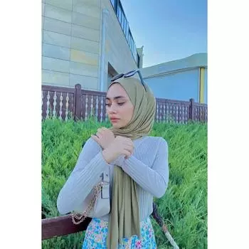 Premium Jersey Hijab Oil Green