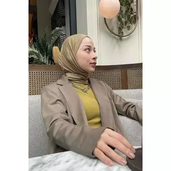 Premium Jersey Hijab Oil Green