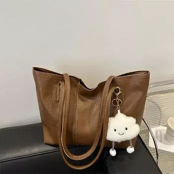 Premium large-capacity bag versatile new 2025 fashion textured bag women s shoulder portable tote bag