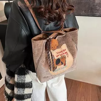 Премиальная вместительная женская сумка-тоут на одно плечо для поездок на работу, новинка 2024 года, универсальная сумка на два плеча с нишей 29*10*30 хаки