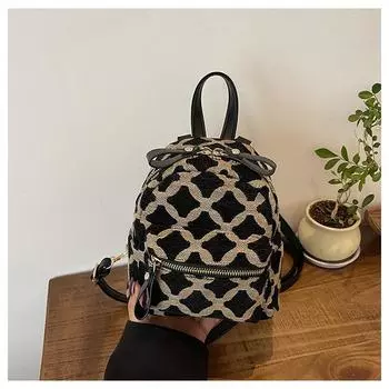 Премиум маленькая сумка женская 2024 новый универсальный рюкзак портативный корейская версия студенческий школьный рюкзак модный рюкзак бежевый