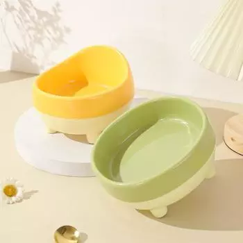 Премиум-миска большого диаметра для кошек, нескользящая миска для корма для собак, миска для поения собак, станция кормления домашних животных жёлтый