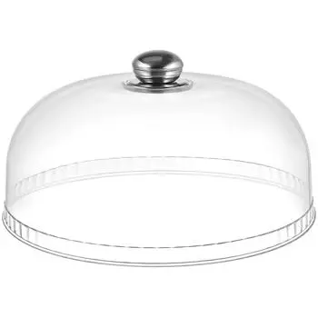 Премиум Нержавеющая сталь Торт Еда Бумажный стаканчик Масленка Пылезащитный Прозрачный Пищевой Снэк Защитный Пластик Пылезащитный прозрачный