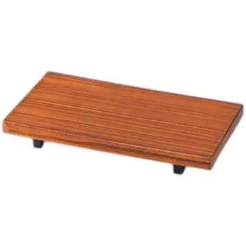 Premium Nigiri Sushi ABS Mini Sushi Stand with Teak Wood Made in Japan J-kitchens Plate, Grain, Shatter-Resistant,