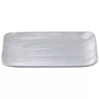 Premium Nigiri Sushi inch Long Rectangular Daiho Serving White Made in Japan J-kitchens Plate, 1.5 (0.1 cm) Plate, Aqua, Shatter-Resistant,