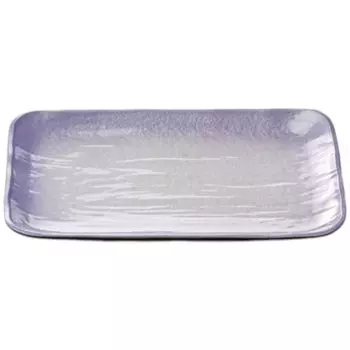 Premium Nigiri Sushi inch Long Rectangular Large Serving Gradient with Black Made in Japan J-kitchens Plate, 1.5 (0.5 cm), Plate, Aqua/Purple Lacquer,