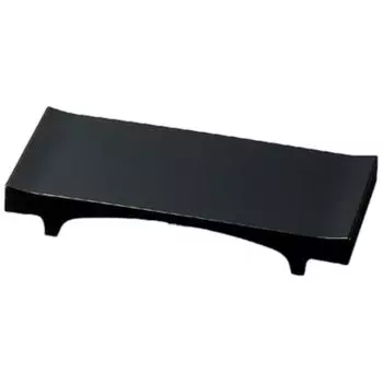 Premium Nigiri Sushi Plate with Mini Black Made in Japan J-kitchens Stand, Lacquer, Shatter-Resistant,