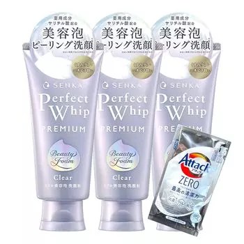 Premium Perfect Whip Clear 120 г x 3 Очищающая пенка для лица Оригинальный набор