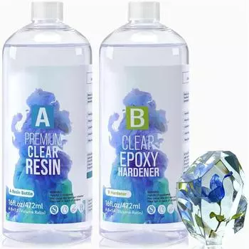 Премиум прозрачный эпоксидный смоляной комплект для литья и покрытия для столешниц River, художественного литья, ювелирных проектов, стаканов для поделок, форм