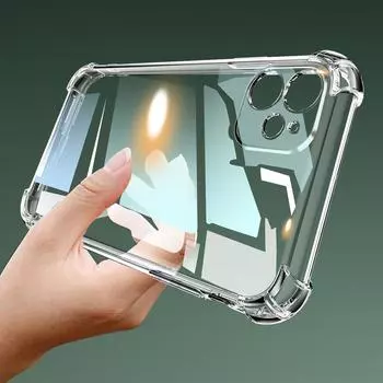 Премиум прозрачный мягкий гелевый бампер из ТПУ на воздушной подушке, полная защита, чехол для телефона для iPhone 13 12 Mini Xs 11 Pro Max 6 6S 7 8 Plus X Xr, защитный чехол