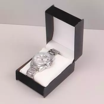 Премиум PU / бархатный ящик для хранения часов, одинарный ящик для часов на День святого Валентина, мужской и женский подарок, унисекс, держатель для дисплея наручных часов, дорожный синий